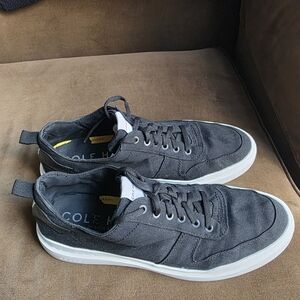 Cole Haan Black Canvas Low-Top Sneakers
